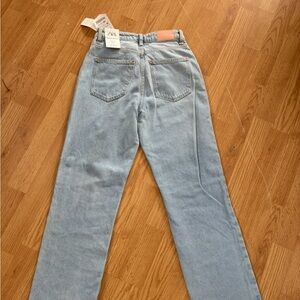Zara Denim Blue Straight Fit Jeans
